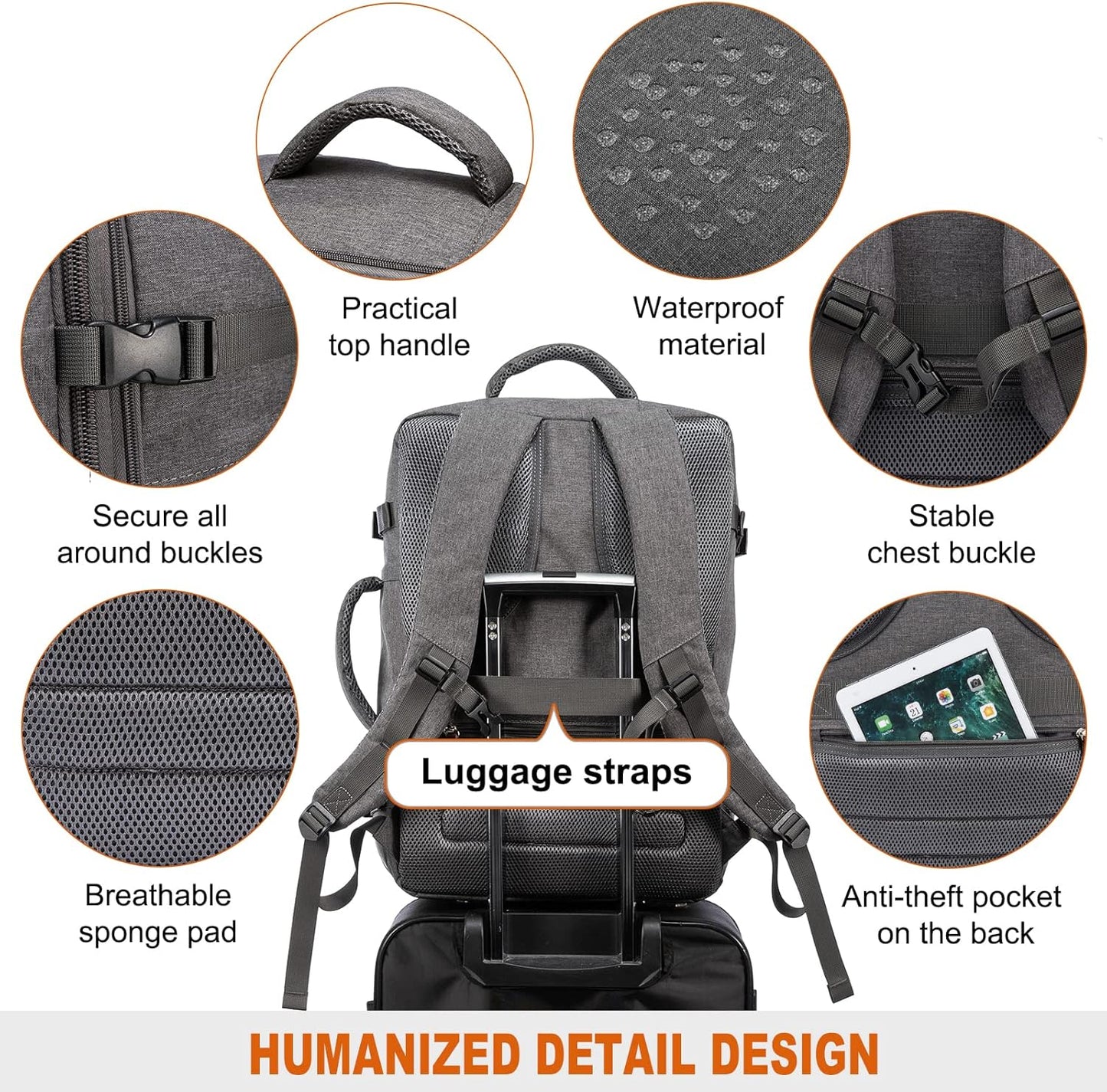 LOVEVOOK Travel Backpack with Packing Cubes