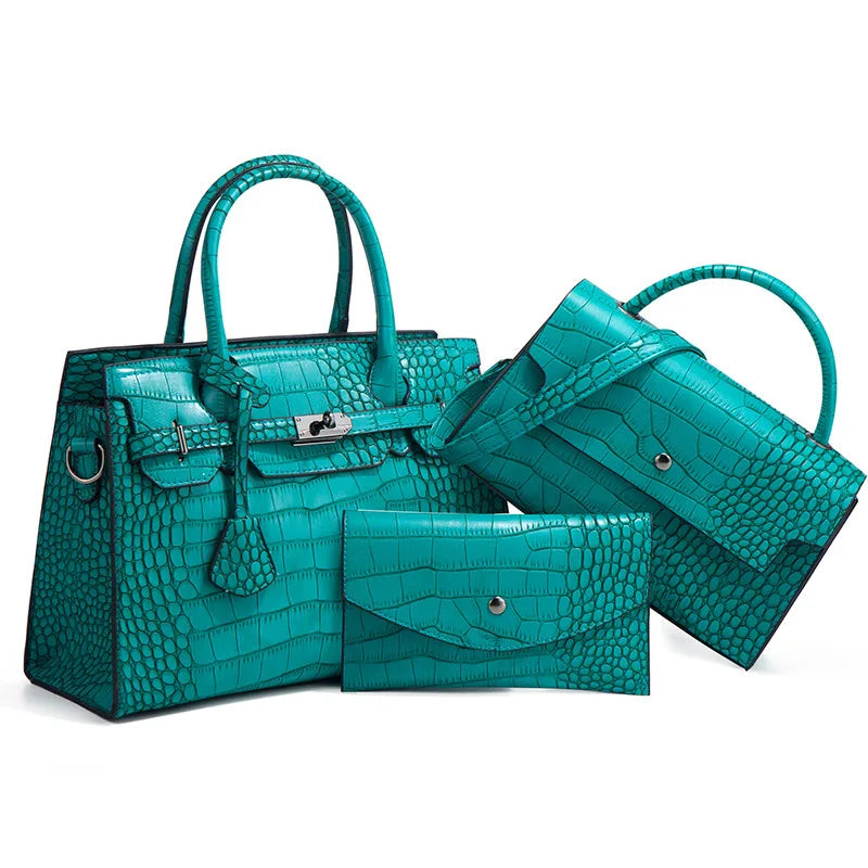 Crocodile Pattern Handbag