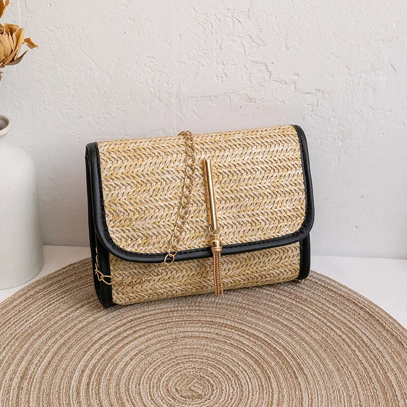 Tassel Single Shoulder Straw Bag
