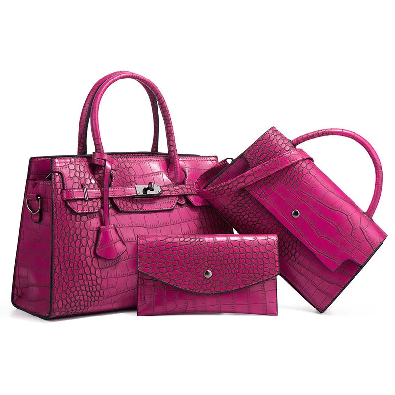 Crocodile Pattern Handbag