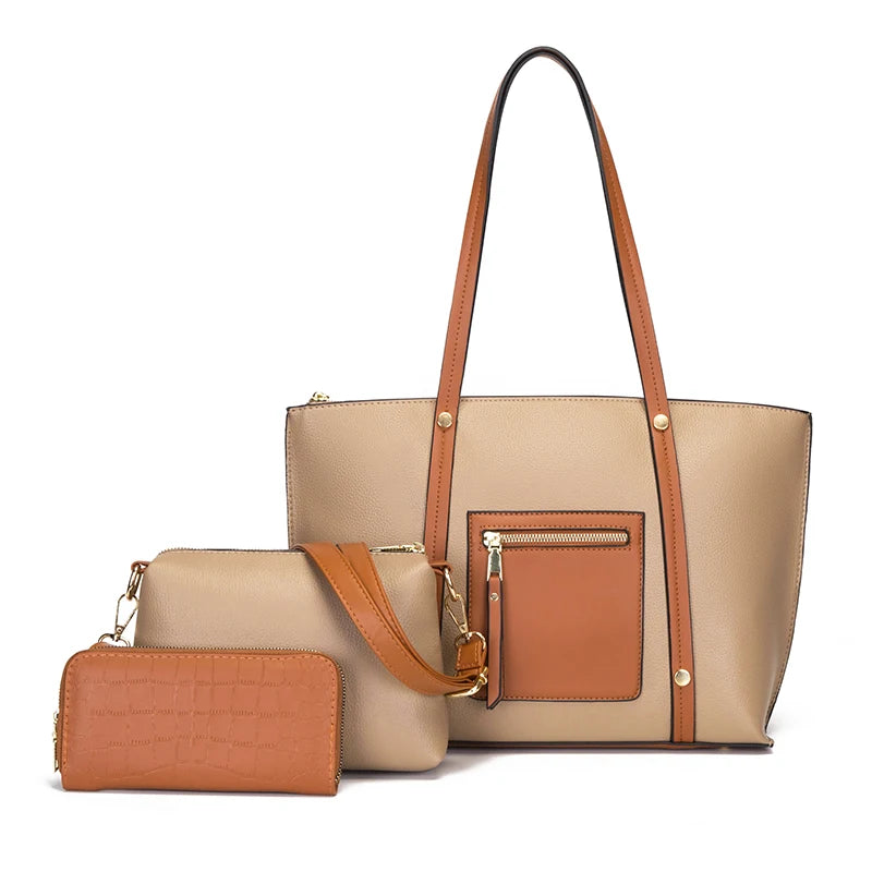 Retro Large Capacity Soft Handbag