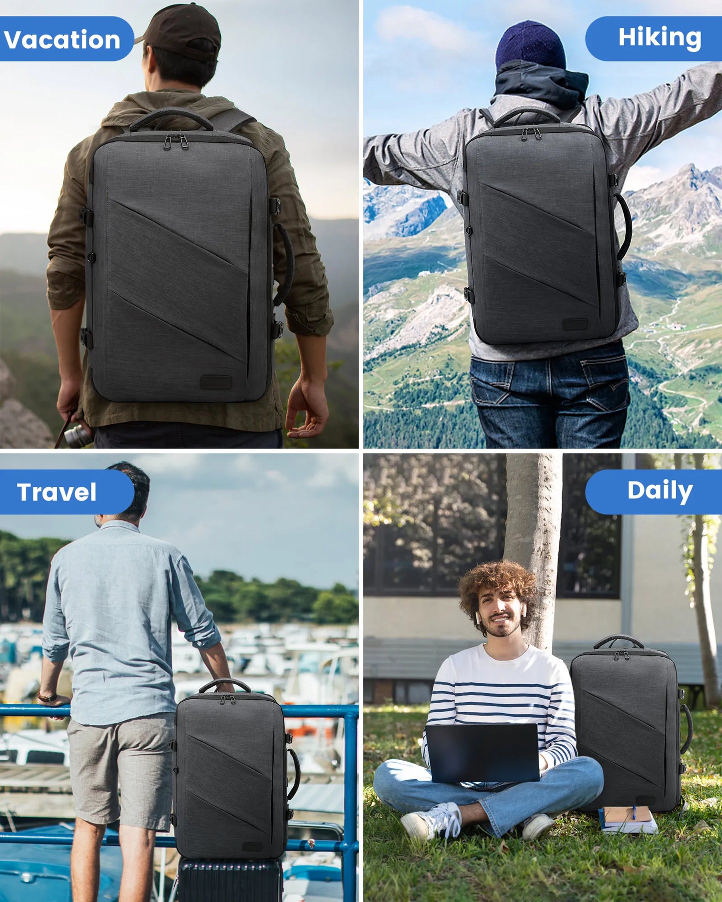 LOVEVOOK Large Travel Backpack with Packing Cubes