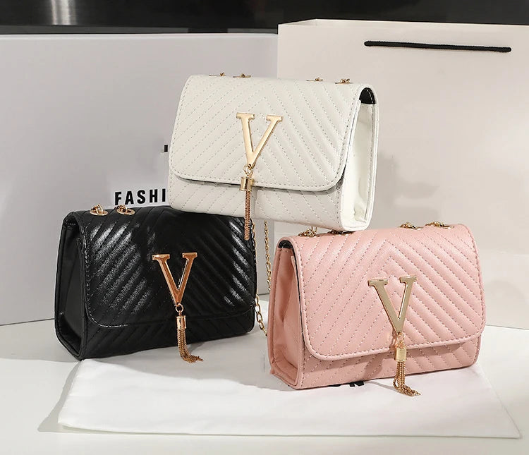 Embroidered Tassel Decorative Crossbody Bag