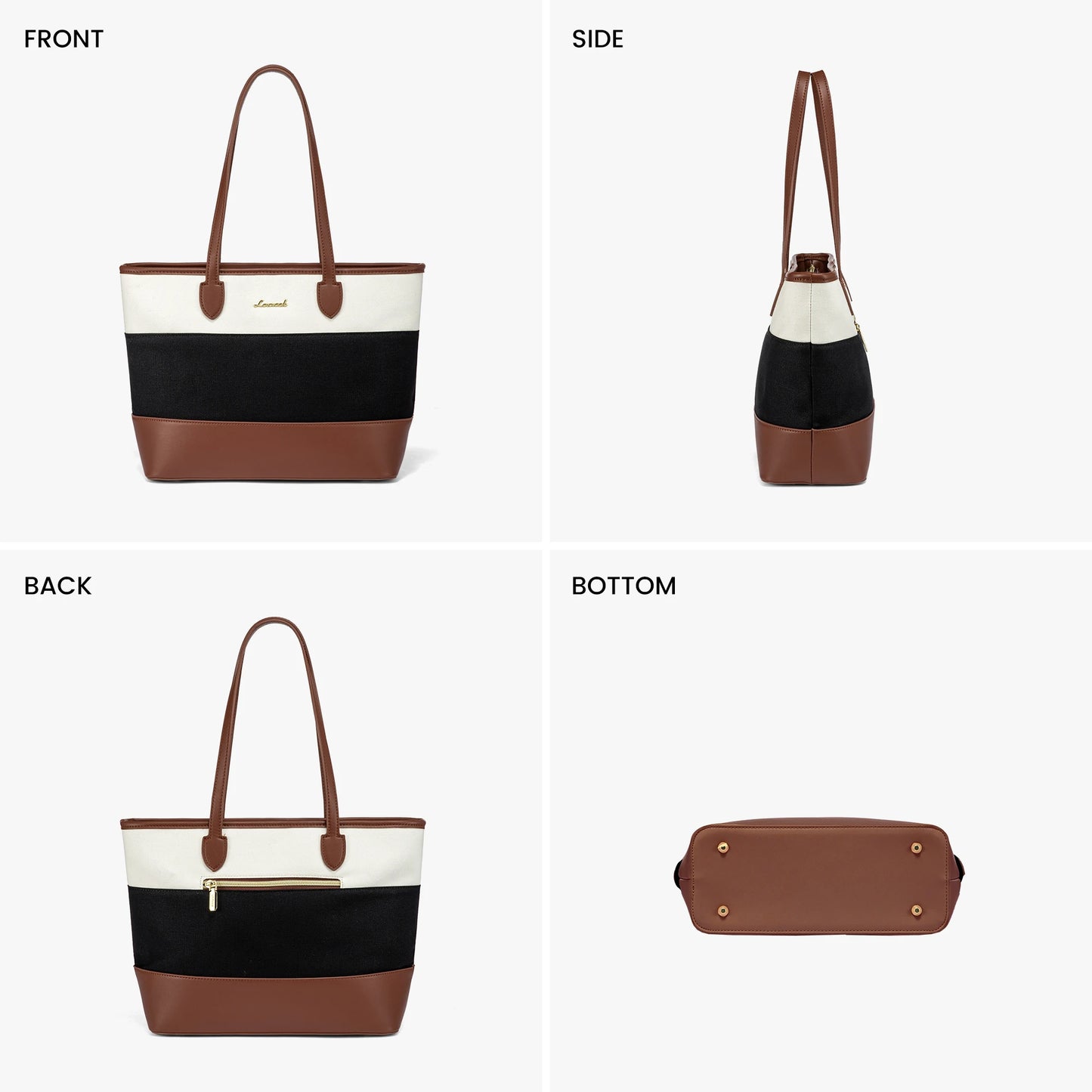 LOVEVOOK Designer PU Leather 3 Piece Set