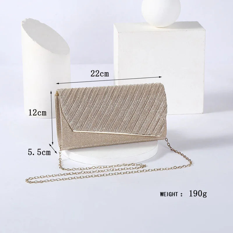 Elegant Pleated Clutch
