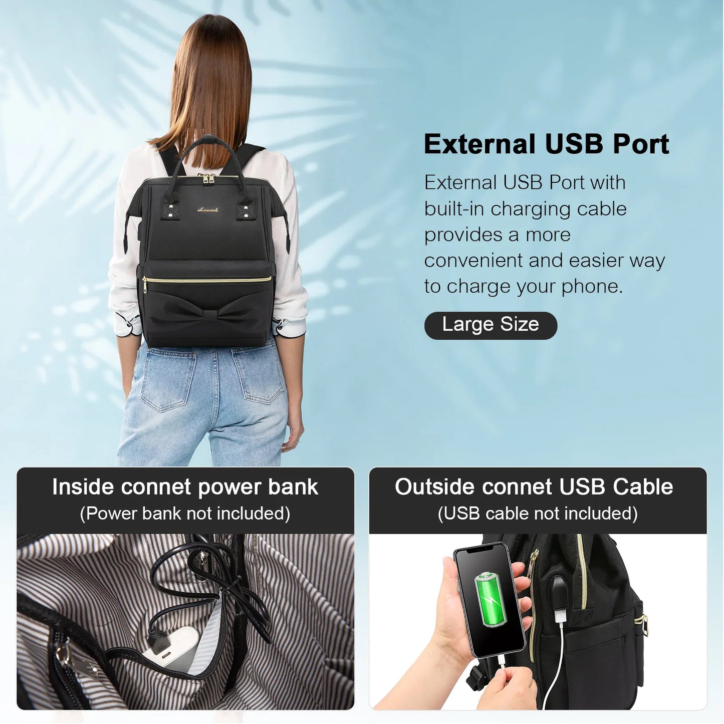 LOVEVOOK Lightweight Casual Backpack