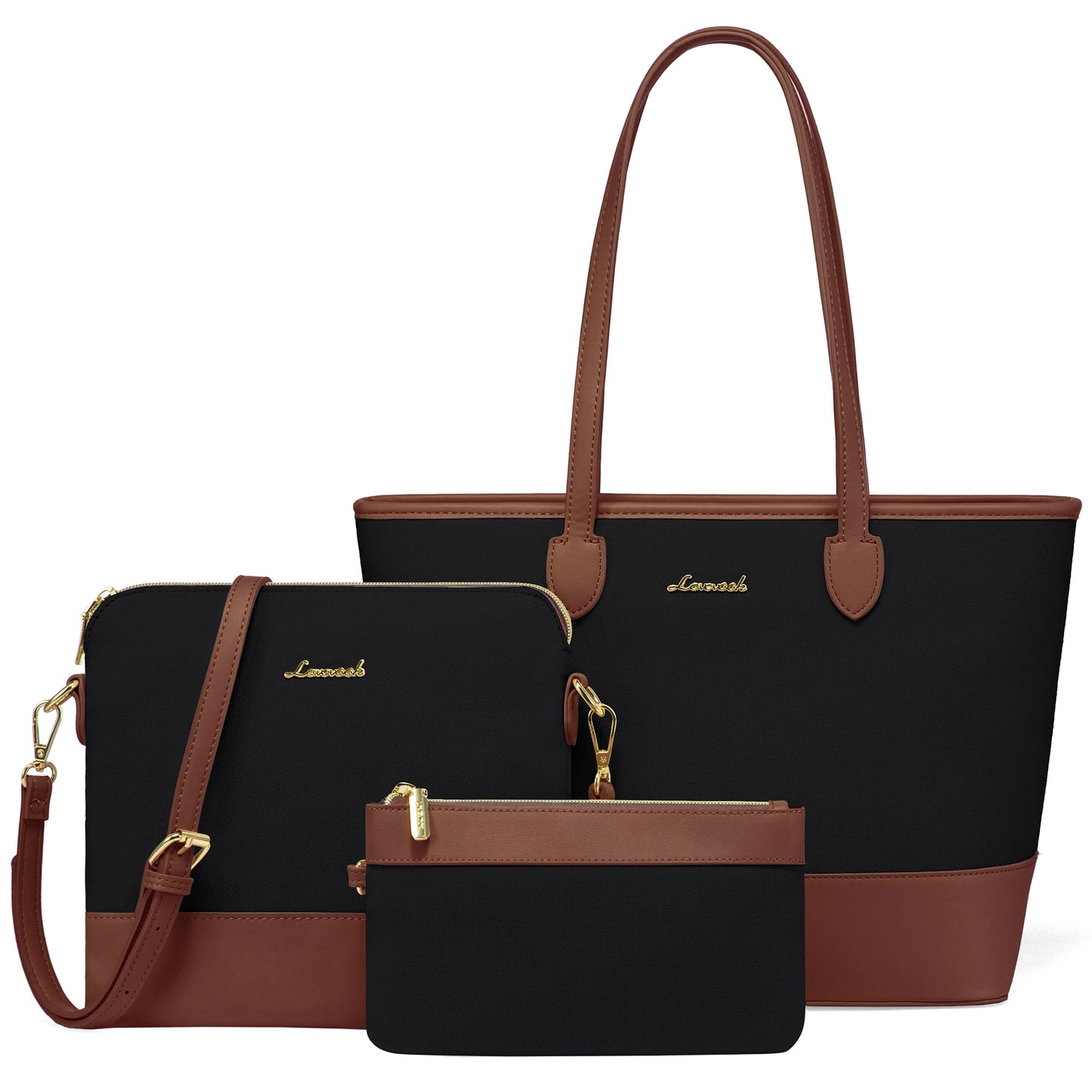 LOVEVOOK Designer PU Leather 3 Piece Set