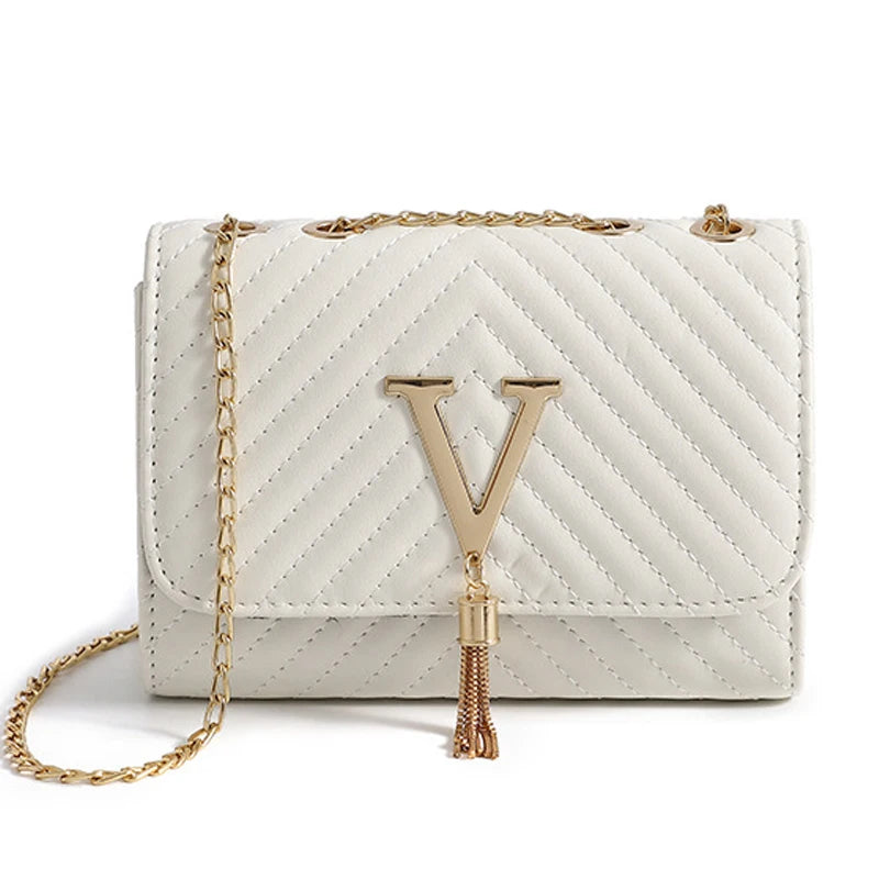 Embroidered Tassel Decorative Crossbody Bag