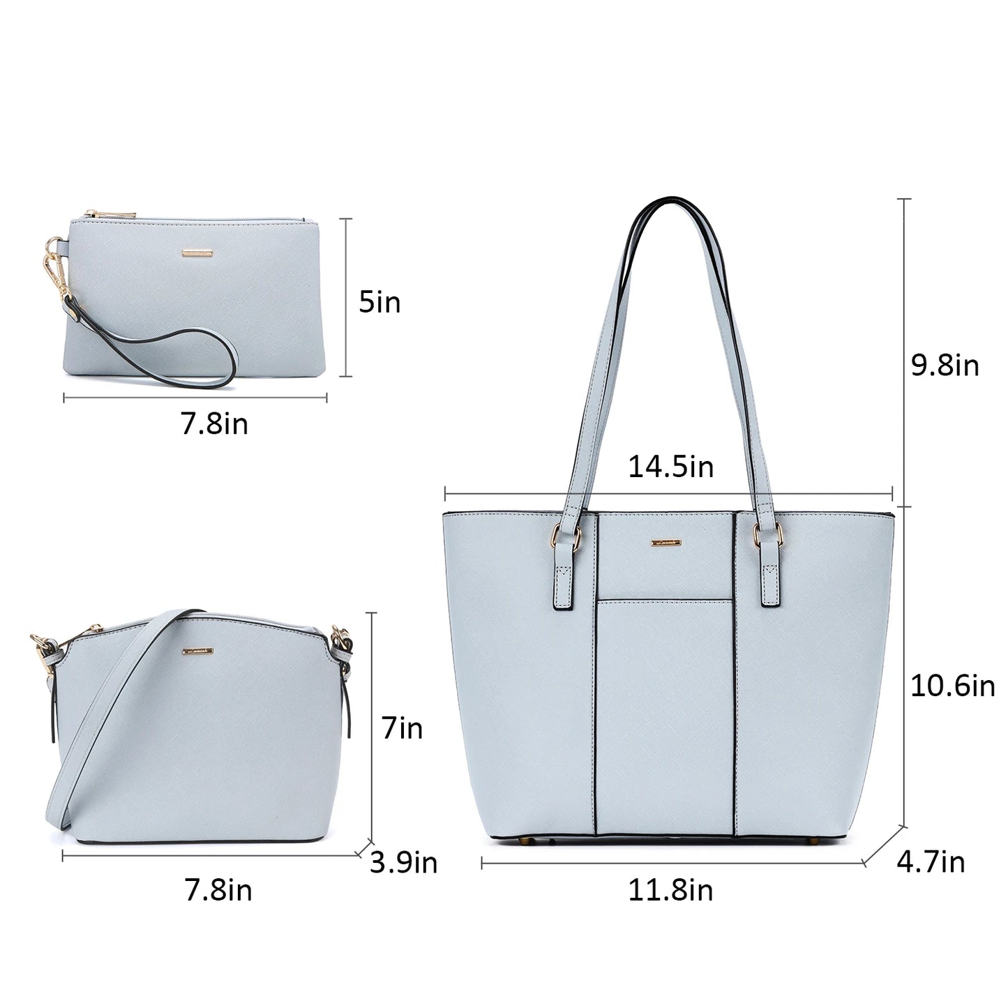 LOVEVOOK Tote Purse and Shoulder Bag With Matching Wallets Set