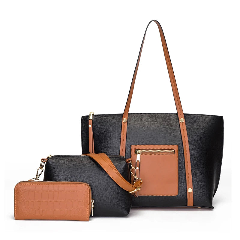 Retro Large Capacity Soft Handbag