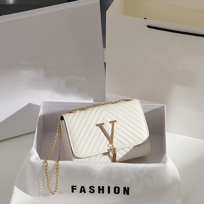 Embroidered Tassel Decorative Crossbody Bag