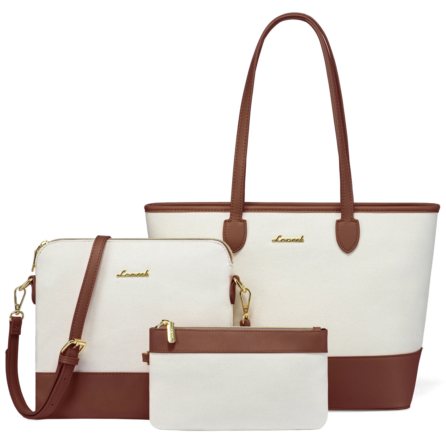 LOVEVOOK Designer PU Leather 3 Piece Set