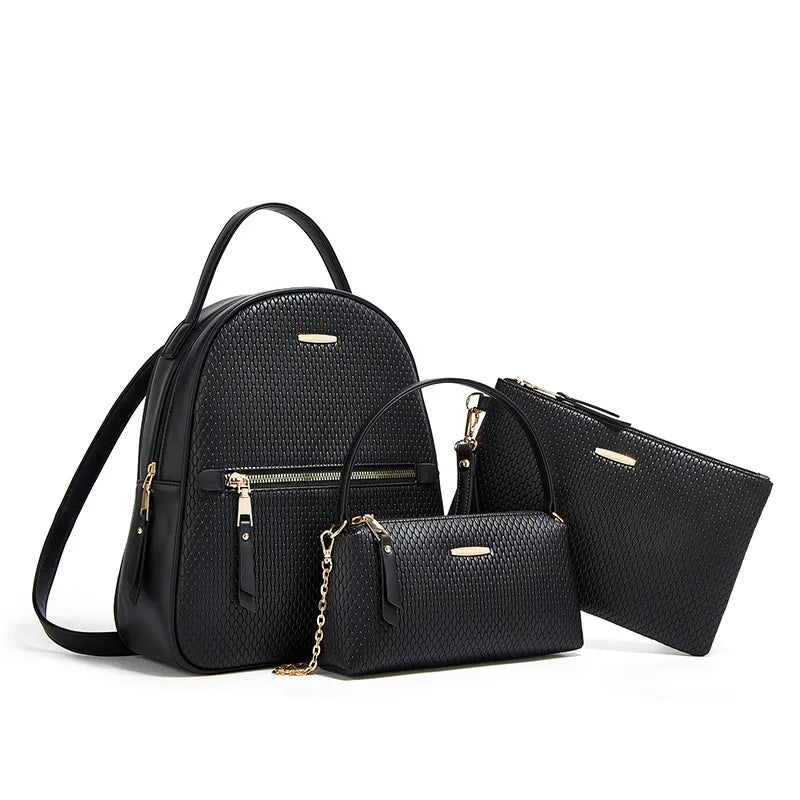3 Piece Women's Backpack Set
