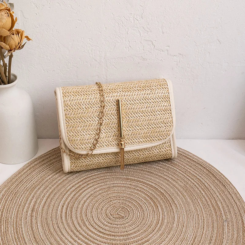 Tassel Single Shoulder Straw Bag