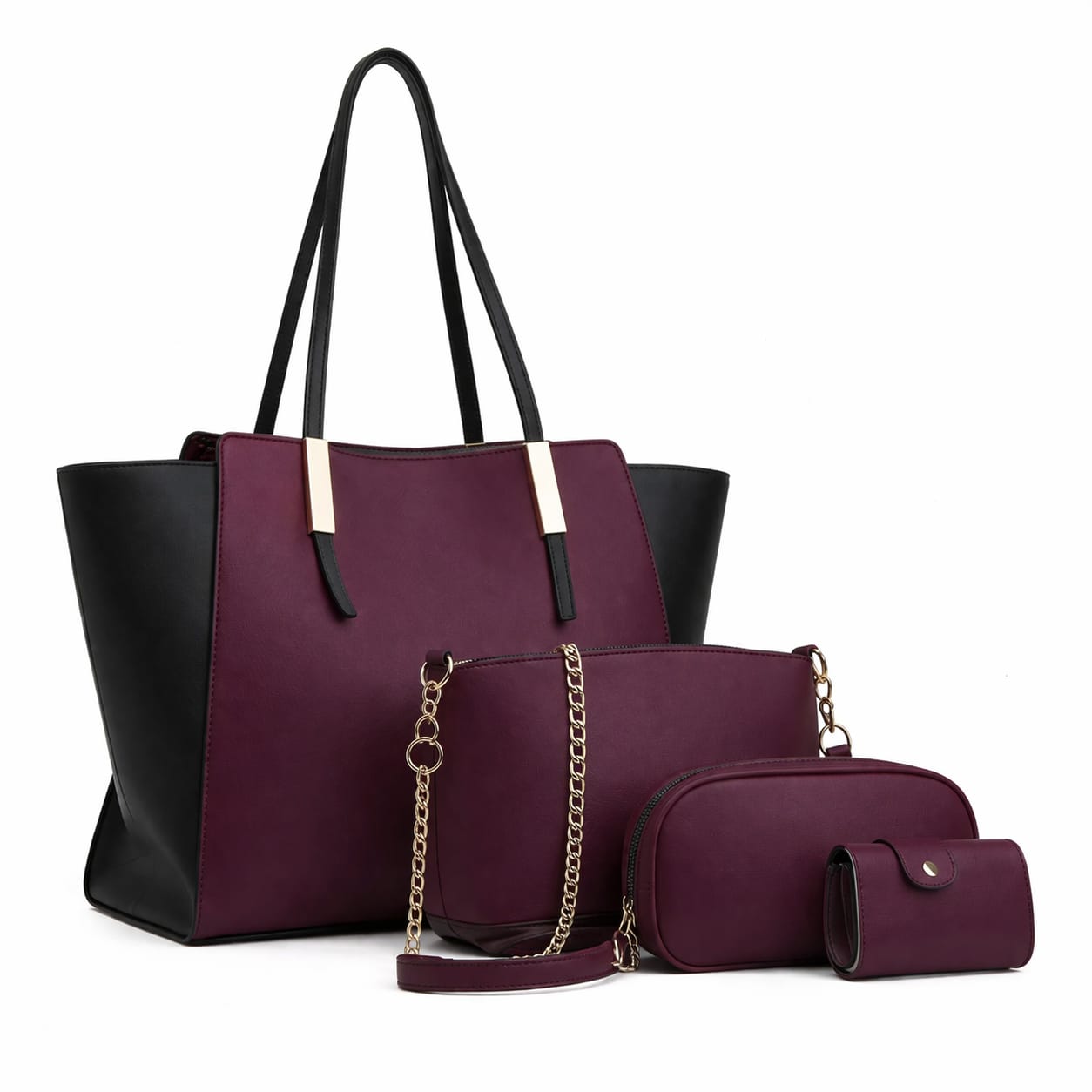 Large 4 Piece Handbag Set
