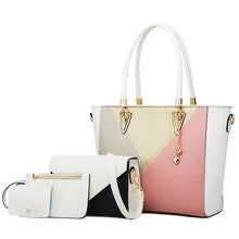 4 Piece Multi-Colored Handbag Set