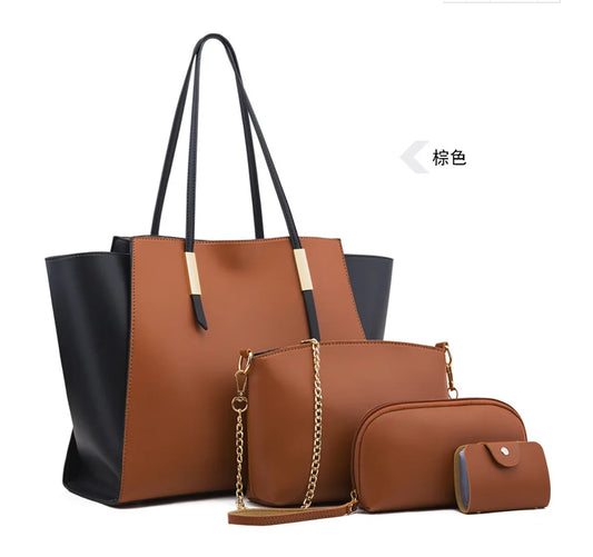 Large 4 Piece Handbag Set