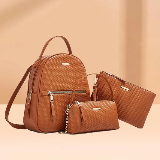 3 Piece Women's Backpack Set