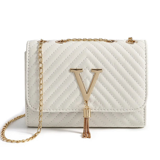 Embroidered Tassel Decorative Crossbody Bag