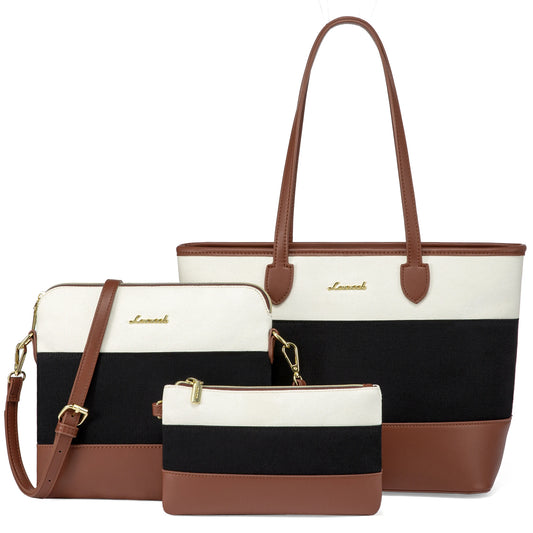 LOVEVOOK Designer PU Leather 3 Piece Set