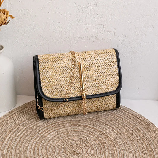 Tassel Single Shoulder Straw Bag